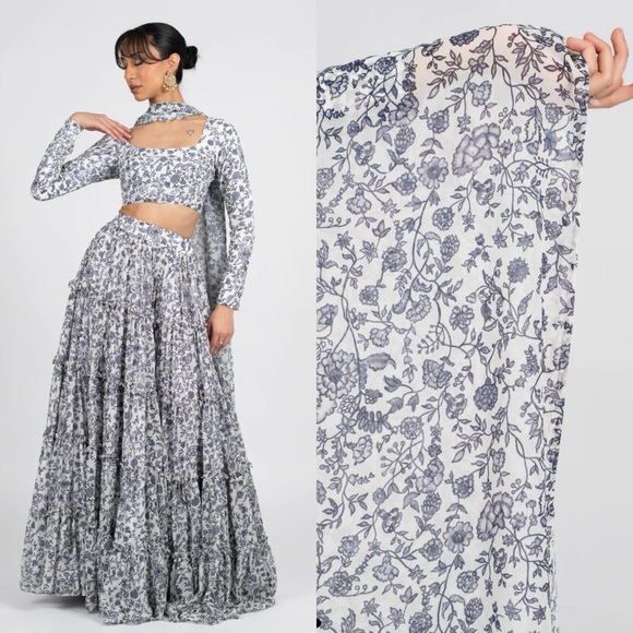 Indian Lehenga Choli Set (Dupatta) - Picture 3 of 3